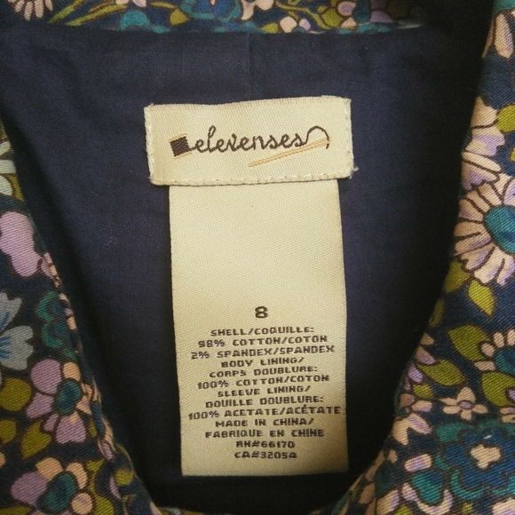 Anthropologie Elevense Glajevica Floral Jacket Sz8 - Picture 5 of 5